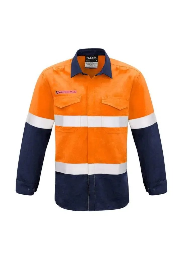 SYZMIK Men’s Flame Retardant HRC1/PPE 1 Hoop Taped Spliced Shirt ZW132